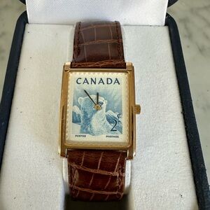 Seiko Gold Watch with Brown Leather Strap